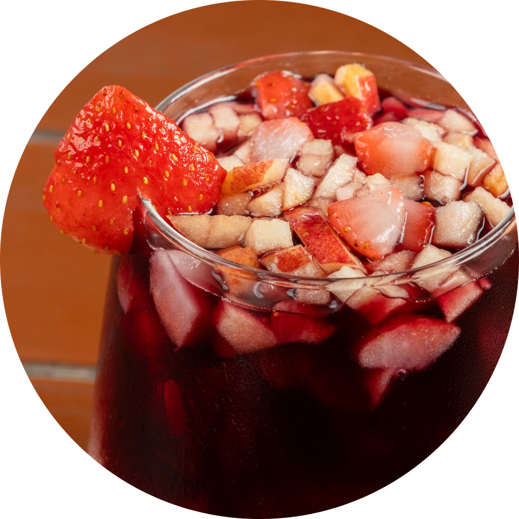 Refreshing homemade fruit juice served in a glass